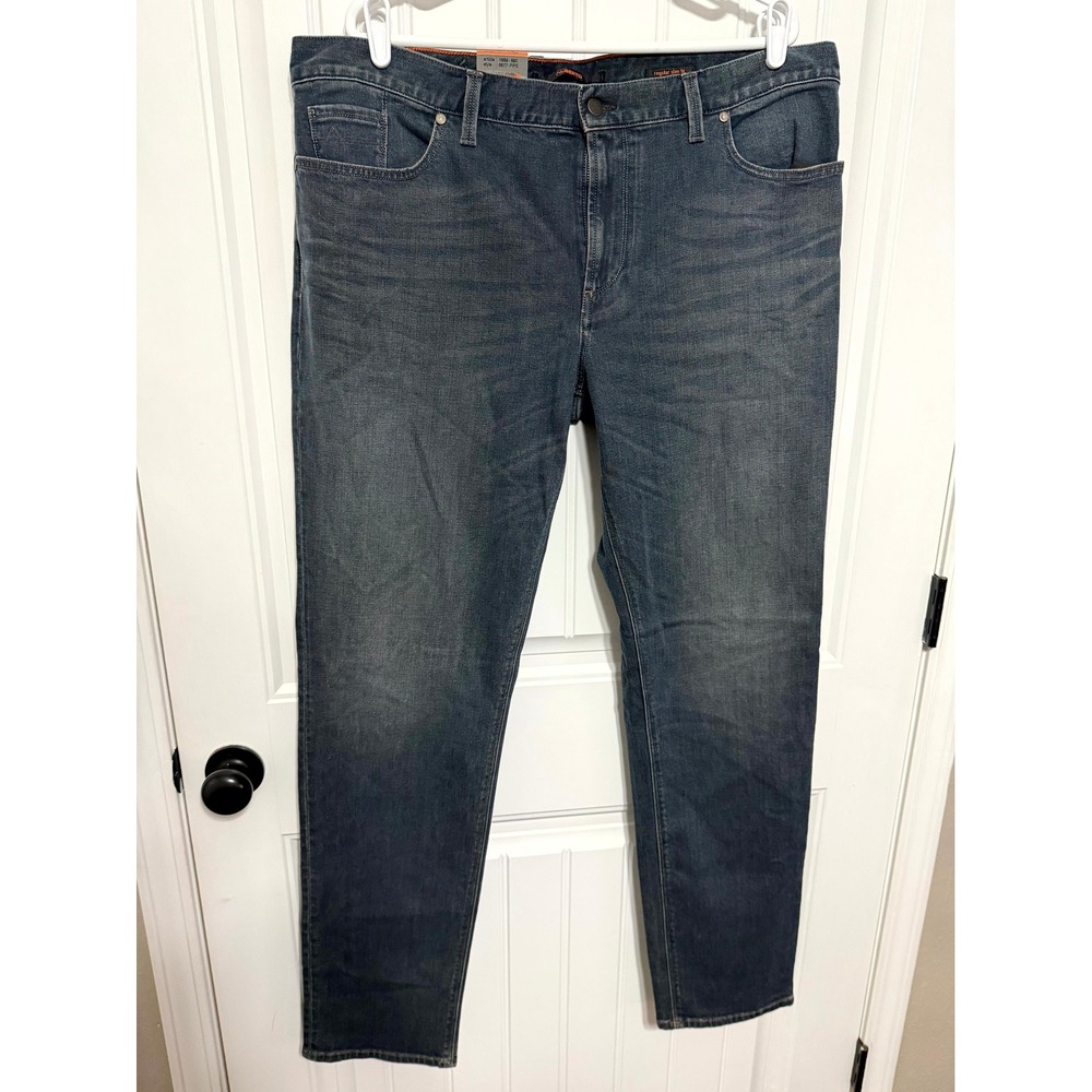 Alberto Jeans Mens 40x34 Pipe Regular Slim Fit 1889-890 Blue Denim EUC